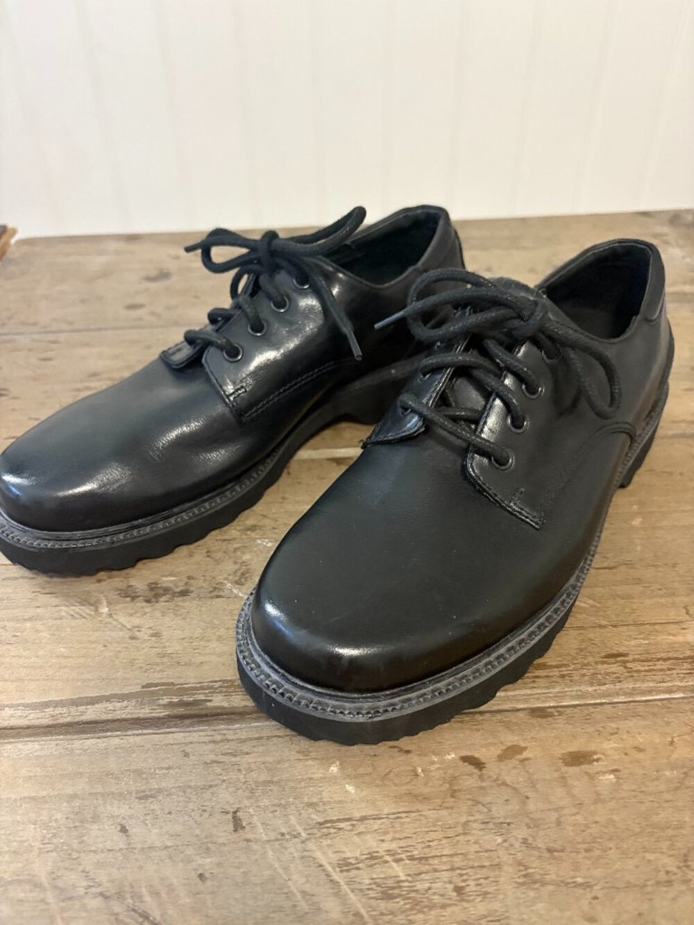 Rockport Men's Northfield Black Leather Oxfords 7.5M